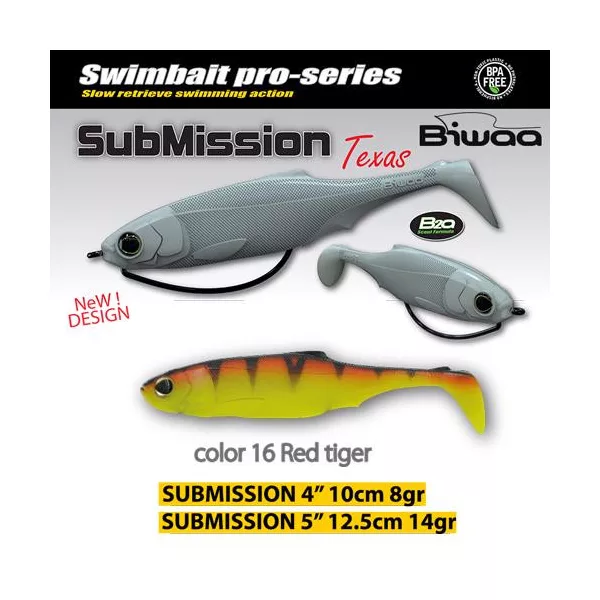 Biwaa Submission 10cm 16 Red Tiger Guma 4szt