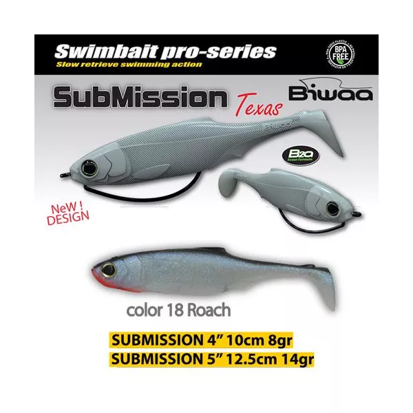 Biwaa Submission 13cm 18 Roach Gumihal 3szt.
