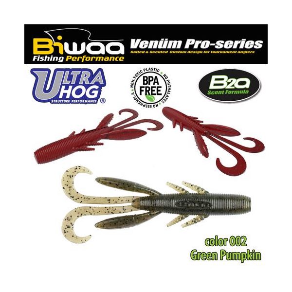 Biwaa Ultra Hog 7,5cm 02 Green Pumpkin Soft Lure 10pcs