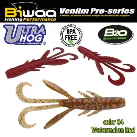 Biwaa Ultra Hog 10cm 04 Watermelon Red Gumowa Przynęta 8szt