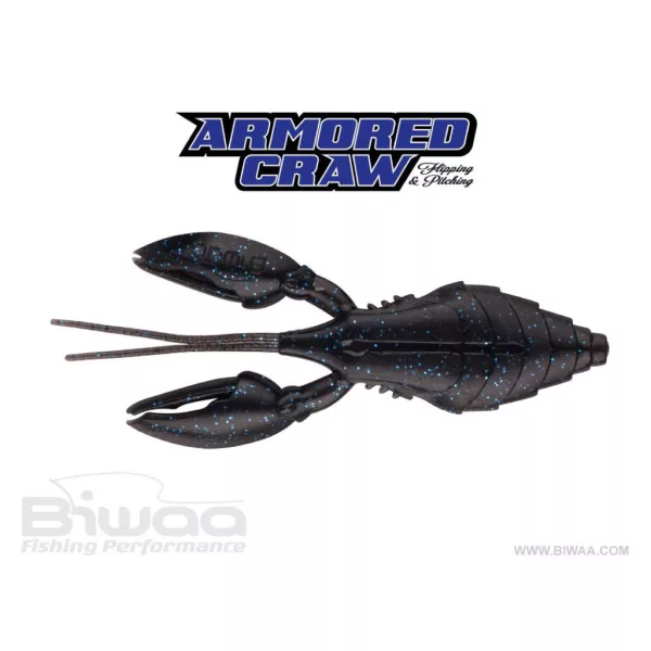 Biwaa Armored Craw 7.5cm 10 Black & Blue Gumi Lure 8pcs