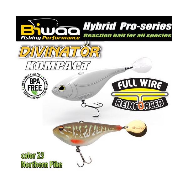 Biwaa Divinator Kompact 50 5cm 20gr 23 Northern Spinnertail 1szt.