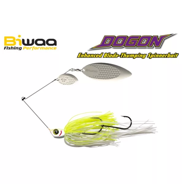 Biwaa Dogon Spinnerbait 1/2oz 14gr 01 White Chart-Silver Blades Spinnerbait 1 szt.