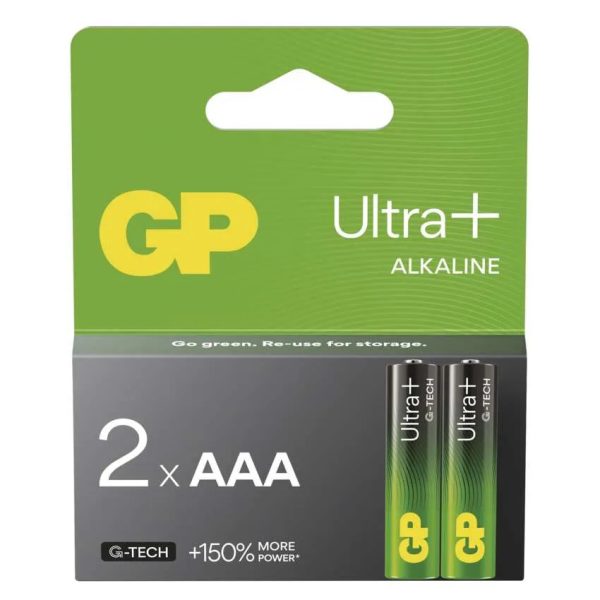 GP Bateria Alkaliczna Ultra Plus AAA 2szt