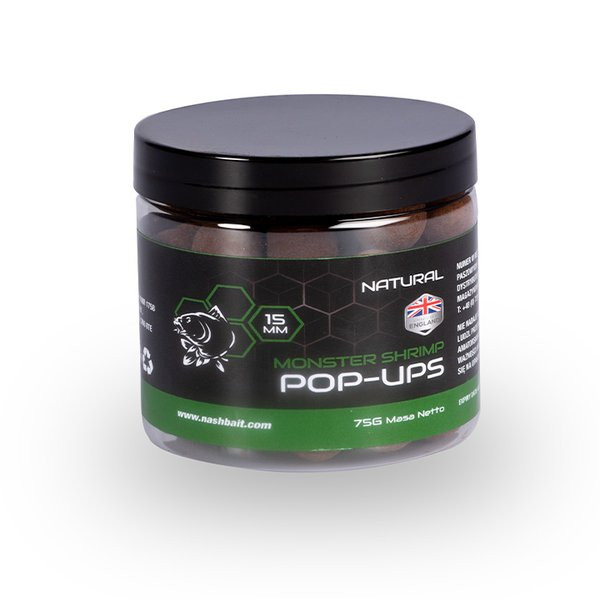 Nash Monster Garnéla Természetes 15mm Pop Up 75gr