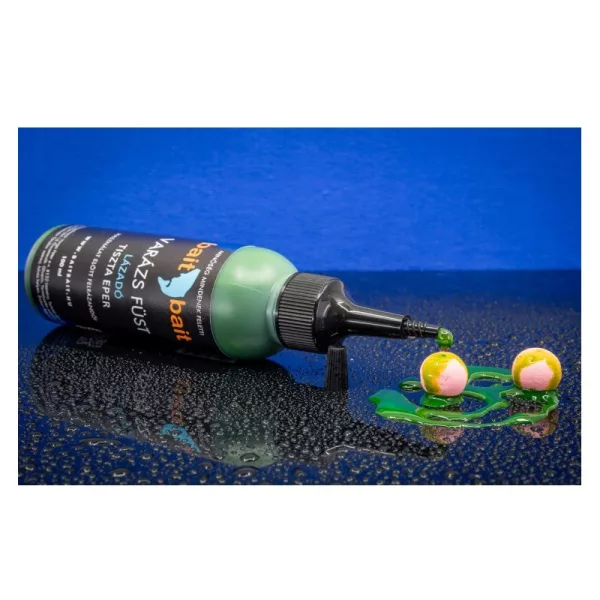 BaitBait Rebel Fluo Liquid Magiczny Dym Fluo Zielony Płynny Aromat Czystej Truskawki 100ml