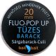 BaitBait Ognista Brzoskwinia Fluo Pop Up Kulka Proteinowa 20mm 50gr