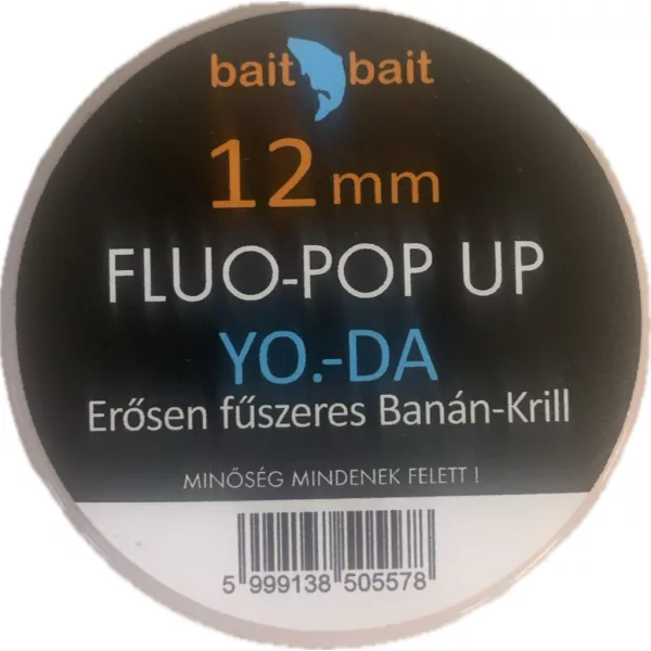 BaitBait Yoda Fluo Pop Up Kulki proteinowe 12mm 30gr