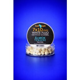   BaitBait Álmok Tengere 7x10mm Fluorowy Method Dumbell Biały Wafter 20gr