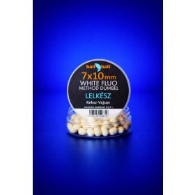   BaitBait Lelkész 7x10mm Fluorescencyjny Method Dumbel Biały Wafter 20gr
