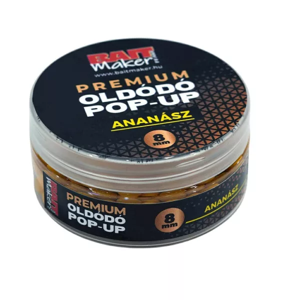 Bait Maker Ananász 8mm Premium Oldódó Pop Up 20gr
