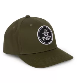 Black Cat Green Flat Peak Cap Czapka Baseballowa