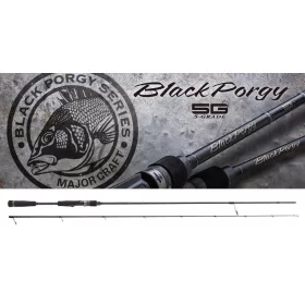   Major Craft Blackporgy 5G BPSS-782M Fast 2,38m 4-20gr 2 részes pergető bot