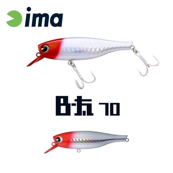 Ima B-Fat 70S 7cm 8gr 201 Red Head Wobbler