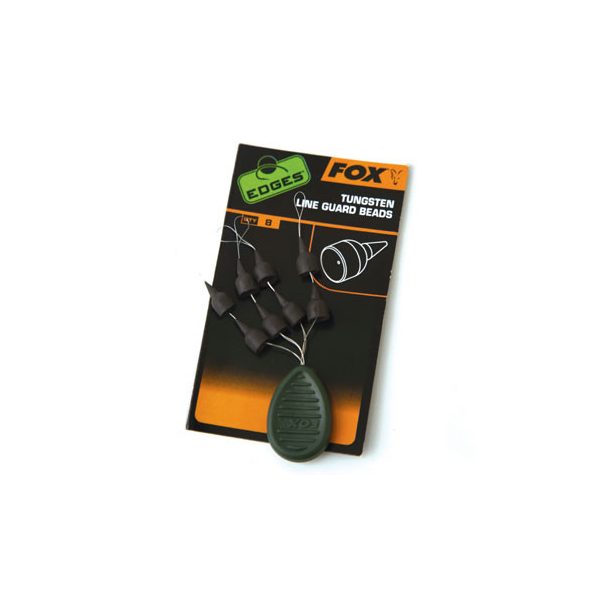 Fox EDGES™ Tungsten Line Guard Beads - x 8 Gumowa Koralik