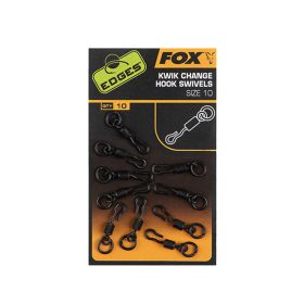 Fox Edges Kwik Change Hook Swivels Krętlik 10x10