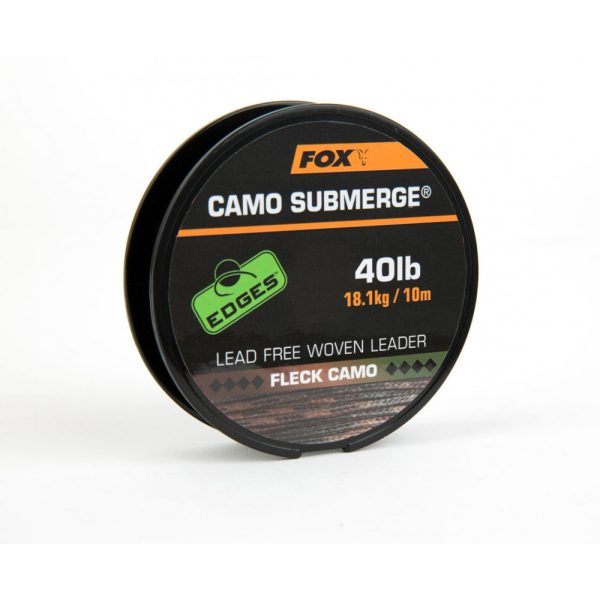 Fox EDGES™ Submerge Camo Leader Submerge Fleck Camo 40lb - 10m Plecionka