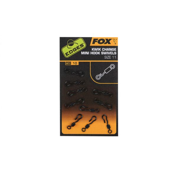 Fox Edges Kwik Change Mini Hook Swivels Krętlik 10 szt.