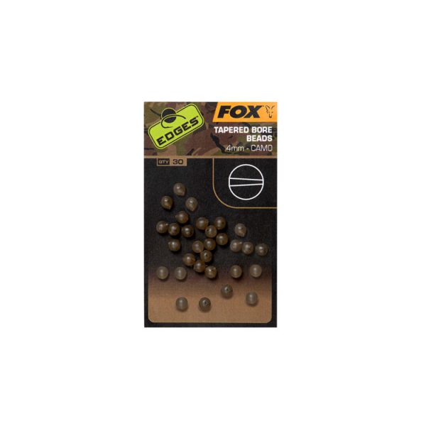 Fox EDGES™ Camo Kúpos Furatú Gyöngyök 4mm x30 Gumigyöngy