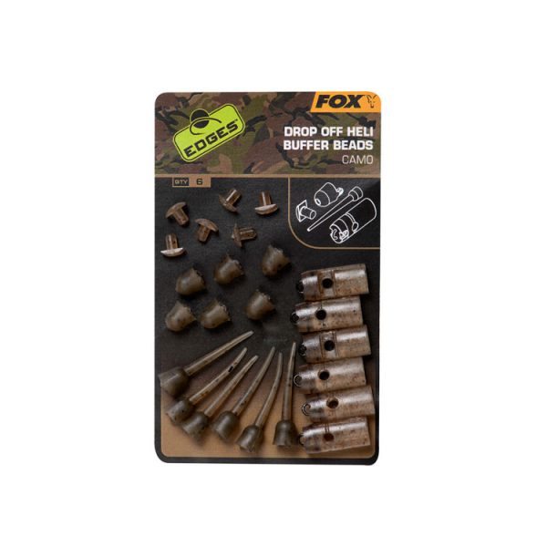 Fox EDGES™ Camo Drop Off Heli Buffer Bead Kit Camo Drop Off Heli Buffer Bead Kit x 6 Koralik buforowy