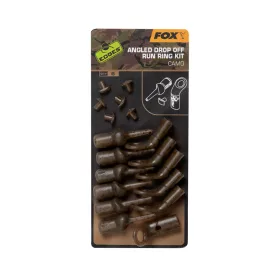   Fox EDGES™ Camo Angled Drop Off Run Ring Kit Klips do ciężarka