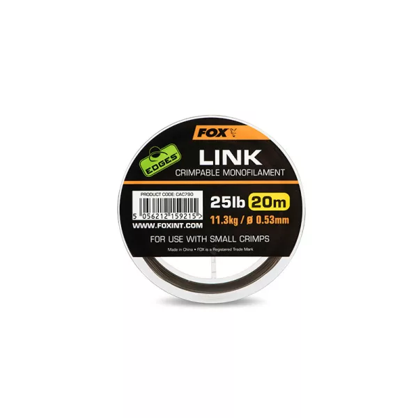 Fox Edges 20m 0.64mm Khaki żyłka przyponowa monofilamentowa