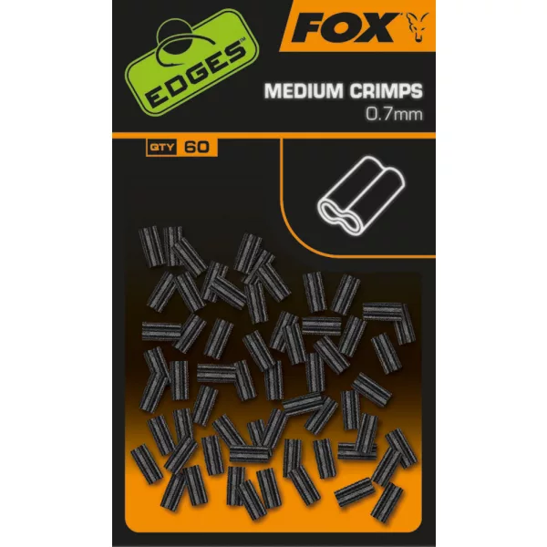 Fox Edges Średnia Rurka Zaciskowa 0,7mm 60 szt.