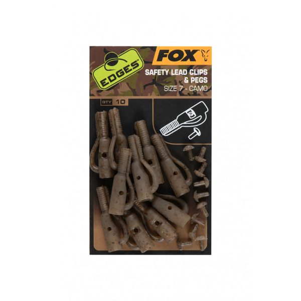 Fox Edges Camo 7 Klips Bezpieczny 10 szt.