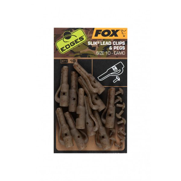 Fox Edges Camo 10 Klips Bezpieczny 10 szt.