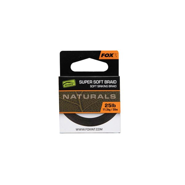 Fox Edges Naturals Super Soft Braid Plecionka Przyponowa 25lb 20m