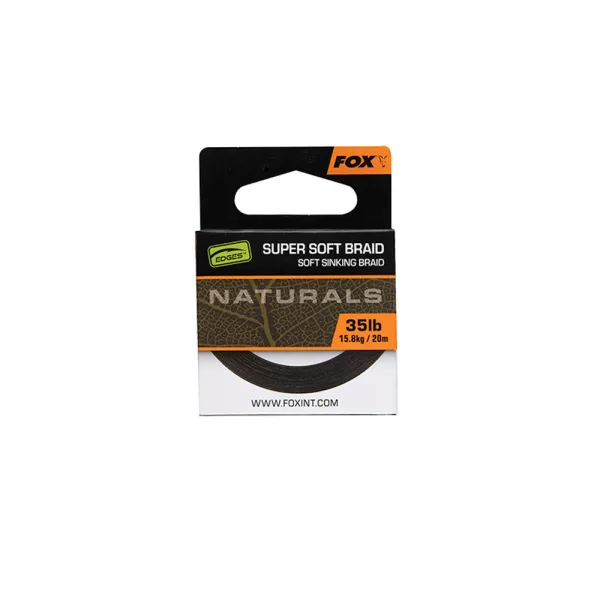Fox Edges Naturals Super Soft Braid Plecionka Przyponowa 35lb 20m