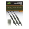 Fox Edges Naturals 50lb Leadcore Lead Clip Leaders Zestaw karpiowy 3szt