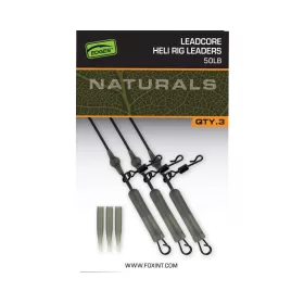  Fox Edges Naturals Leadcore Heli Rig Leaders Boilie Helicopter Rig 50lb