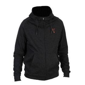   Fox Collection LW Hoody Czarny Pomarańczowy Bluza z Kapturem XL