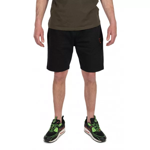 Fox Collection LW Jogger Short Czarno-Pomarańczowy Krótkie Spodenki S
