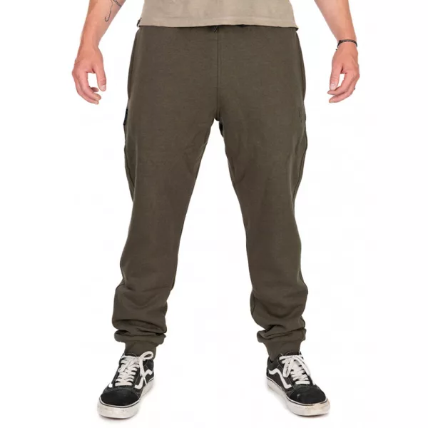 Fox Collection Joggers Zielono-Czarne Spodnie Dresowe S