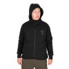 Fox Collection Fekete-Narancs Sherpa Kapucnis Pulóver 3XL
