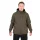 Fox Collection Sherpa Kapucnis Pulóver Zöld-Fekete Thermo Kabát M