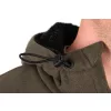 Fox Collection Sherpa Kapucnis Pulóver Zöld-Fekete Thermo Kabát L