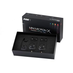 Fox Mini Micron X 2 rod set Elektryczny sygnalizator brań