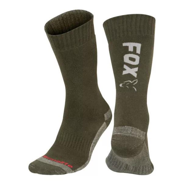 Fox Collection Thermolite Długie Skarpety Green-Silver 40-43