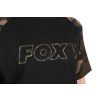 Fox Outline T-Shirt Czarna Camo Koszulka 2XL