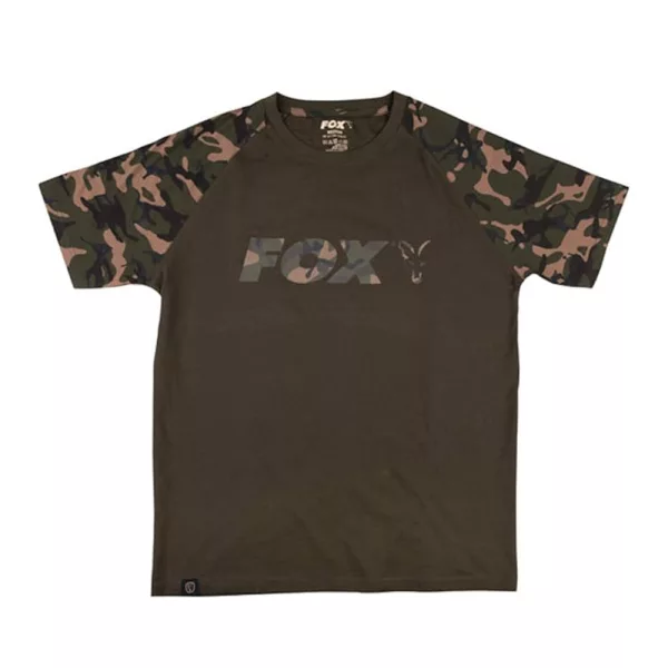 Fox Outline T-Shirt Khaki Camo Koszulka L