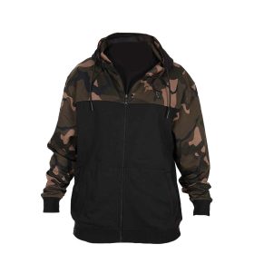   Fox LW Czarny-Camo Split Zip Hoody Bluza z Kapturem Zapinana na Zamek 2XL