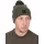 Fox Collection Bobble Hat Zielono-Czarna Czapka Z Pomponem