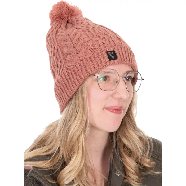 Fox Womens Knitted Bobble Damska Czapka Z Pomponem