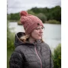 Fox Womens Knitted Bobble Damska Czapka Z Pomponem