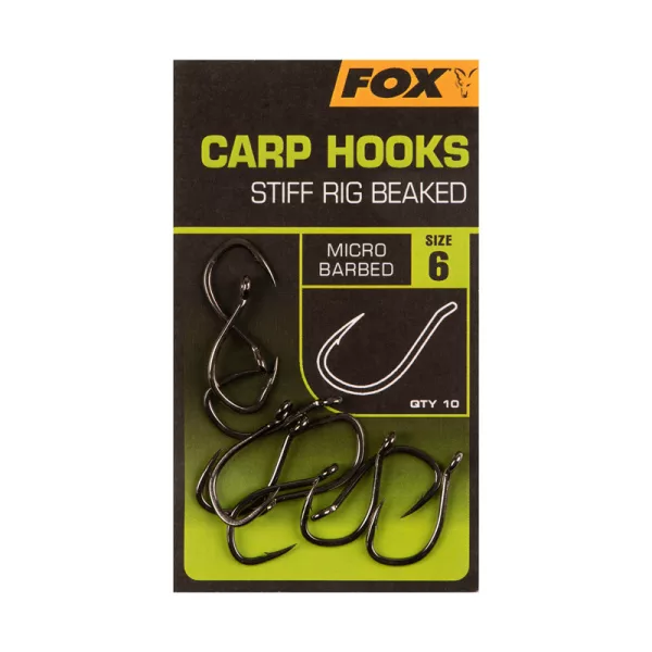 Fox Stiff Rig Beaked - size 6 Hak