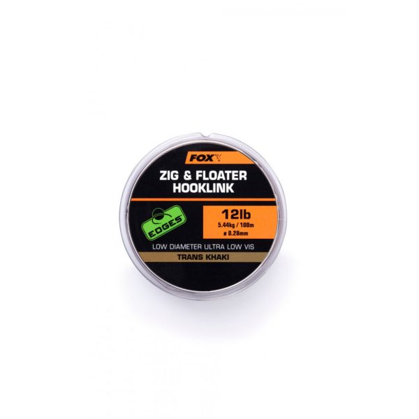 Fox EDGES™ Zig & Floater Hooklink 12lb - 0.28mm x100m Żyłka monofilamentowa