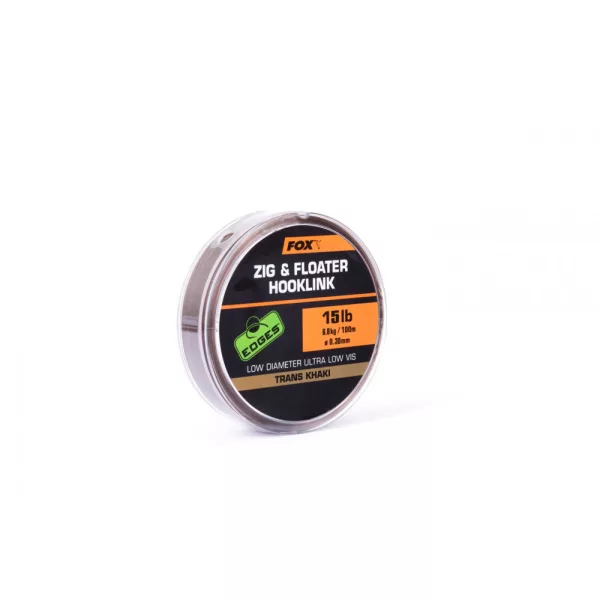 Fox EDGES™ Zig és úszós horogelőke 15lb - 0.30mm x100m Monofil zsinór